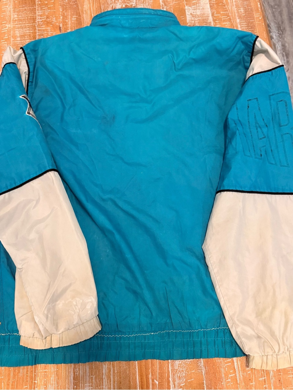 STARTER Vintage 90’s Marlins Men’s Windbreaker Jacket Fair condition Size XL - Picture 2 of 8